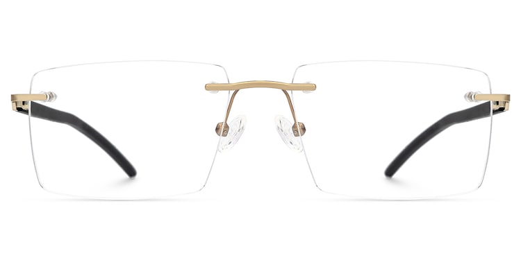 Halstead Rectangle Black Glasses