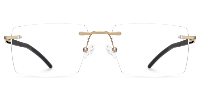 Halstead Rectangle Black Glasses