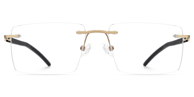 Halstead Rectangle Black Glasses
