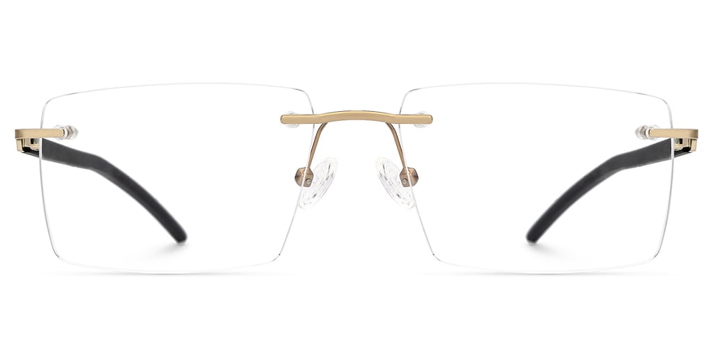 Halstead Rectangle Black Glasses