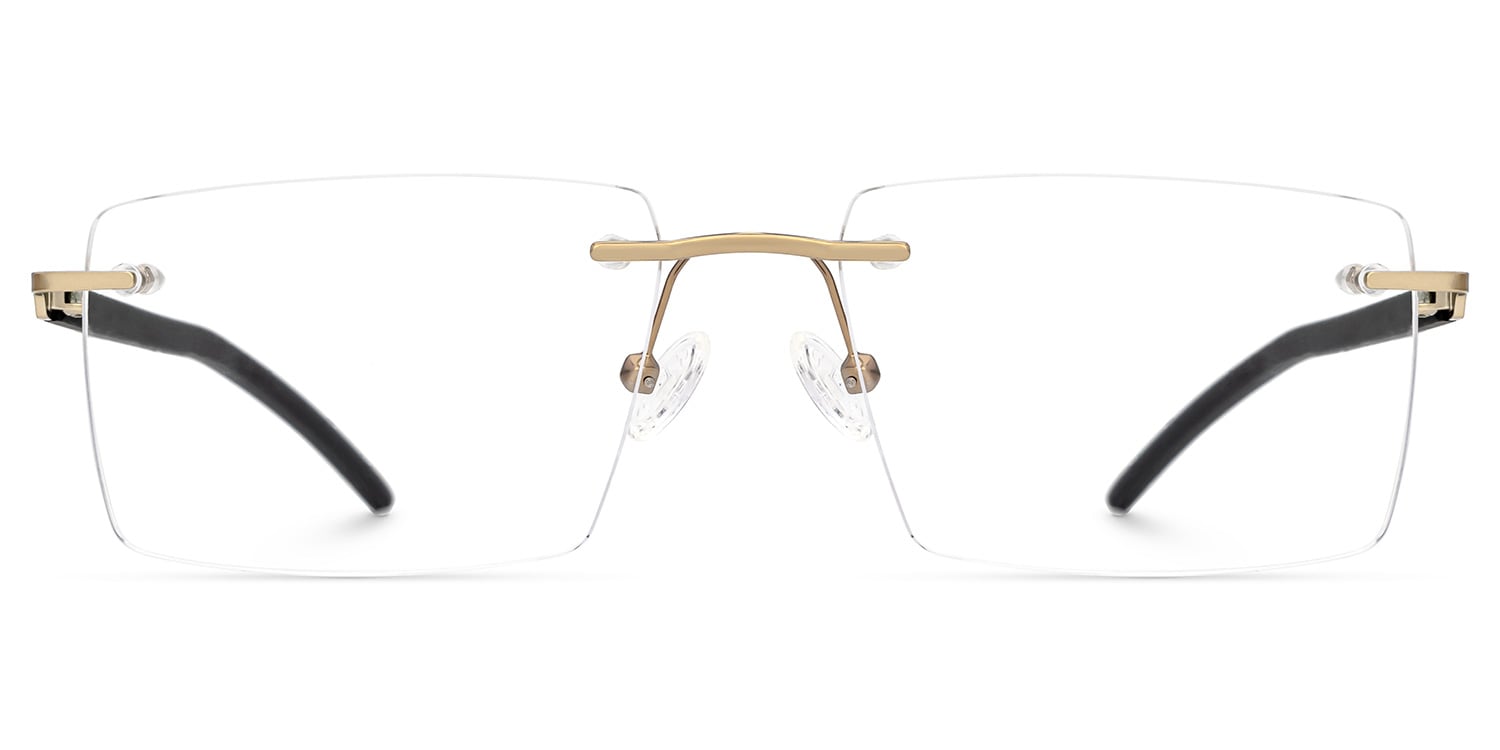 Halstead Rectangle Black Glasses