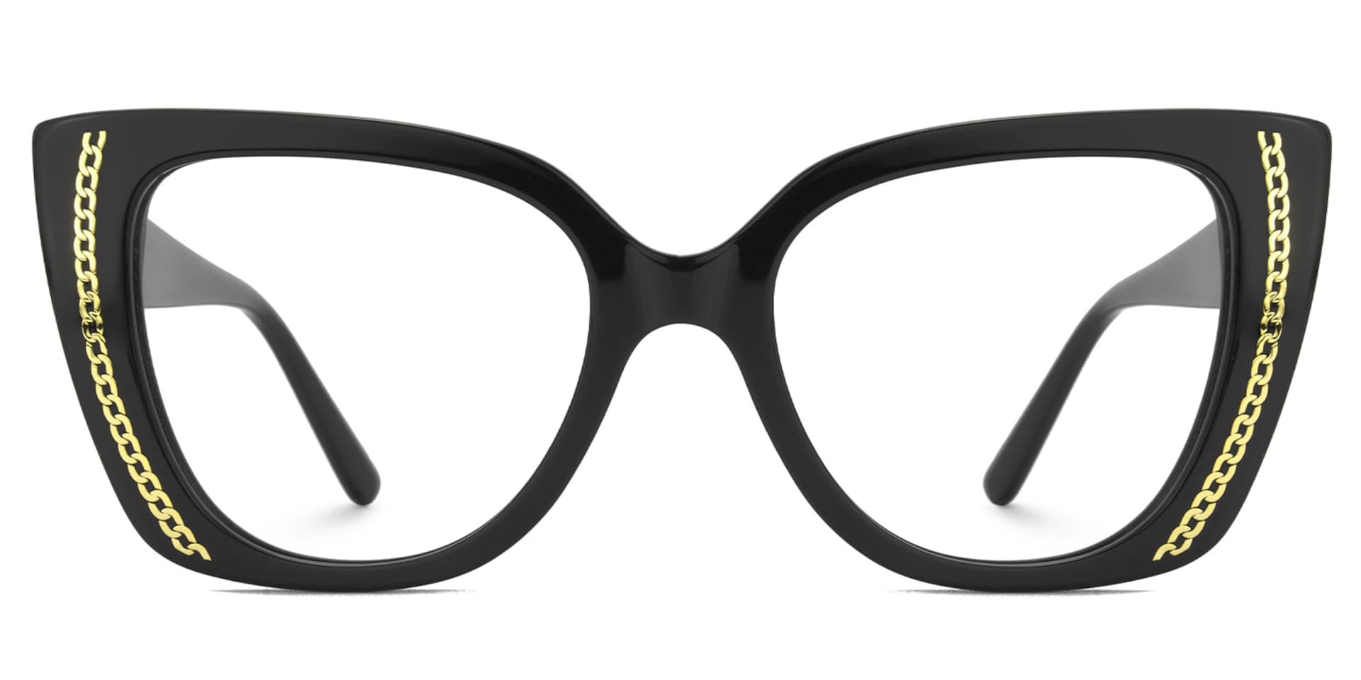 Smolin Acetate Black Cateye Specs | Zeelool0