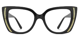 Smolin Cateye Black Glasses0