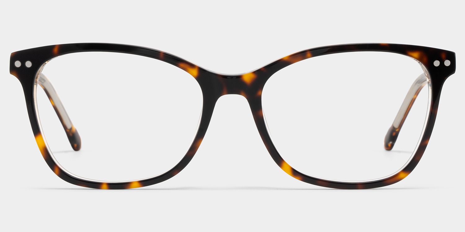 Marigold tortoise rectangle eyeglasses Online | ZEELOOL1