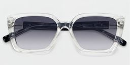 Emery Clear Square Sunglasses1