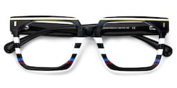 Laguer Rectangle Black Glasses2