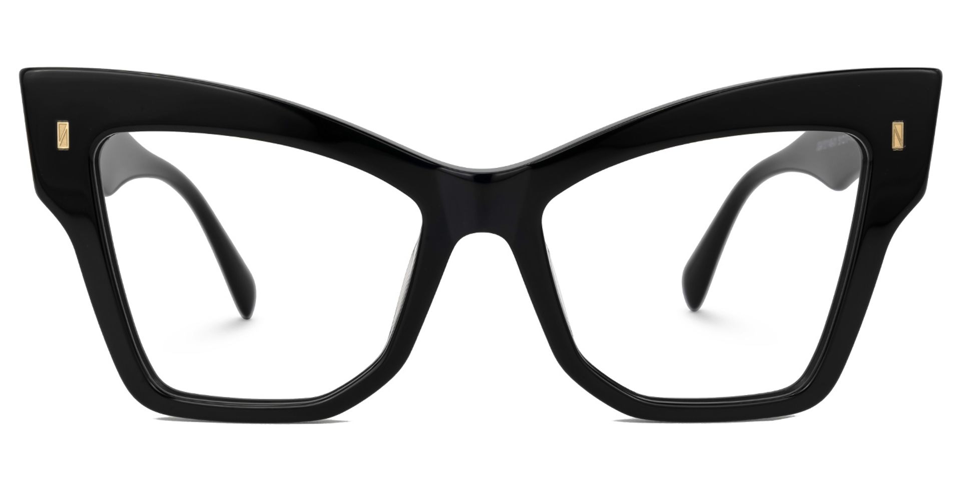 Jeanine Cateye Black Glasses0