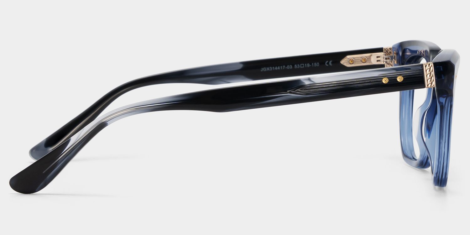 Michael Blue Square Glasses for Men | ZEELOOL4