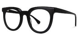 Shabien Round Black Glasses1