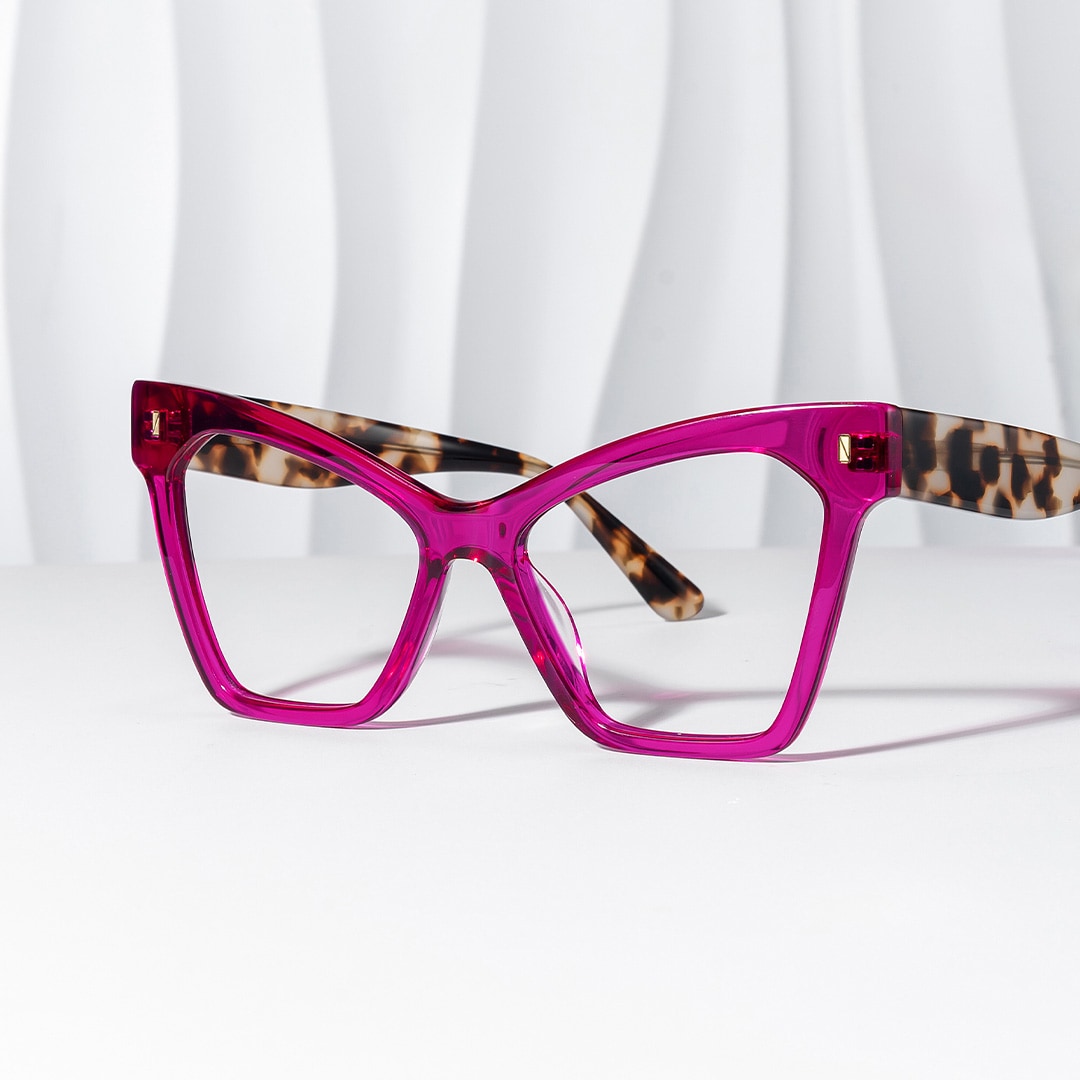 Senica Cateye Purple Glasses | Zeelool Glasses