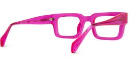 Glaucia Square Bright-Pink Glasses3