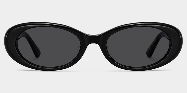 The 90s Black Oval Glasses