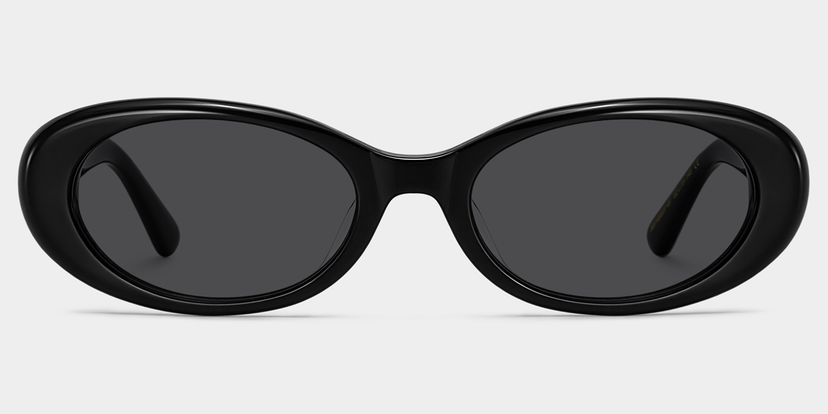 The 90s Black Oval Glasses