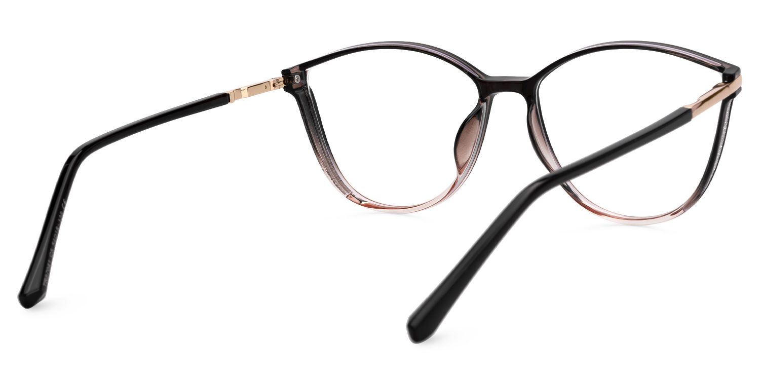 Keyshia Cateye Brown Full Frame Glasses | Zeelool3