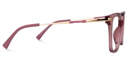 Jacqui Square Pink Glasses3