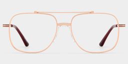 Poppy Gold Aviator Glasses1