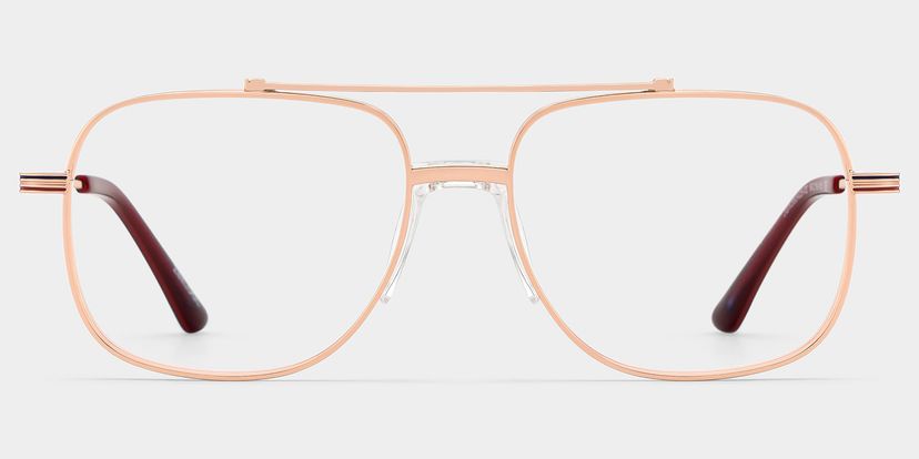 Poppy Rose Gold Aviator Glasses