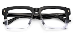 Kenish Square Black Crystal Glasses3