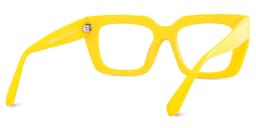 Kent Rectangle Yellow Glasses5