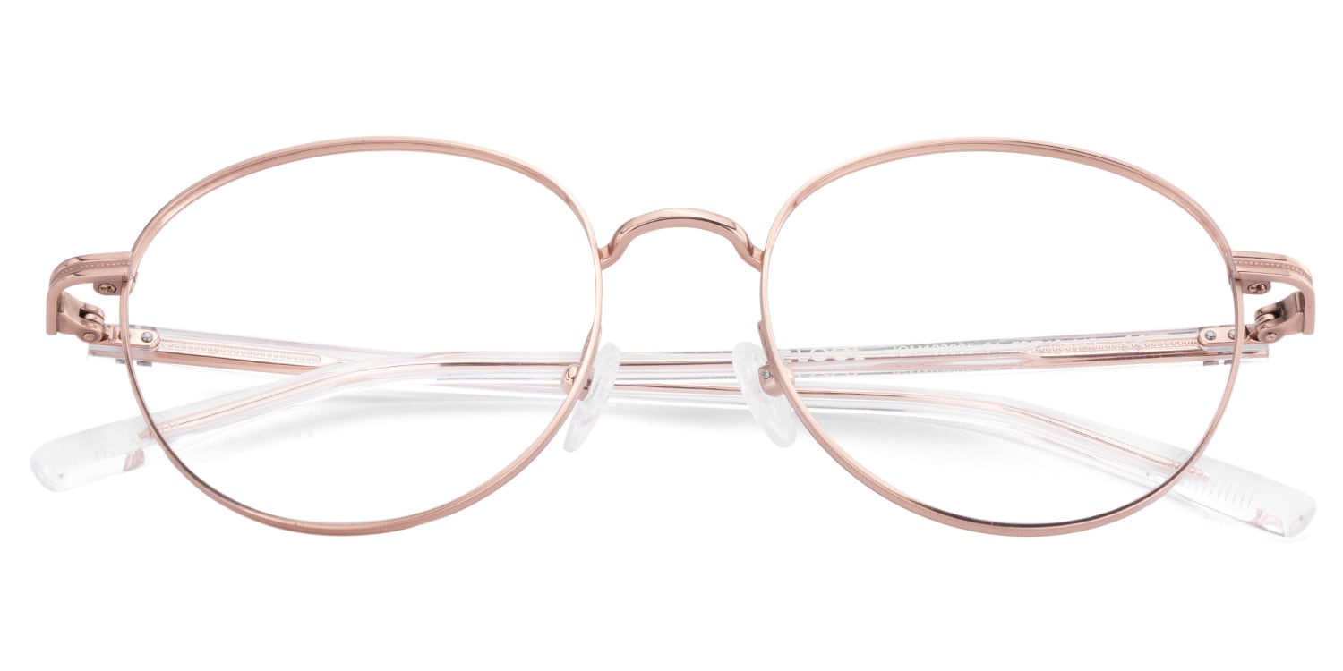 Celena Round Rose-Gold Glasses1