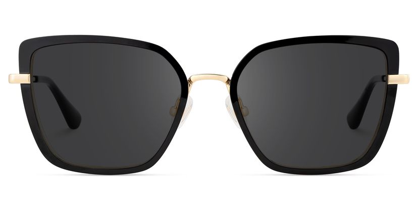 Max Black Square Sunglasses