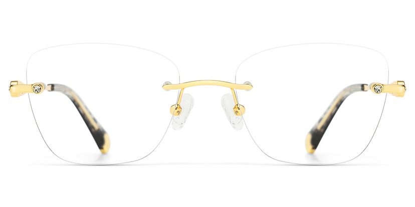 Seth Rectangle Gold Glasses