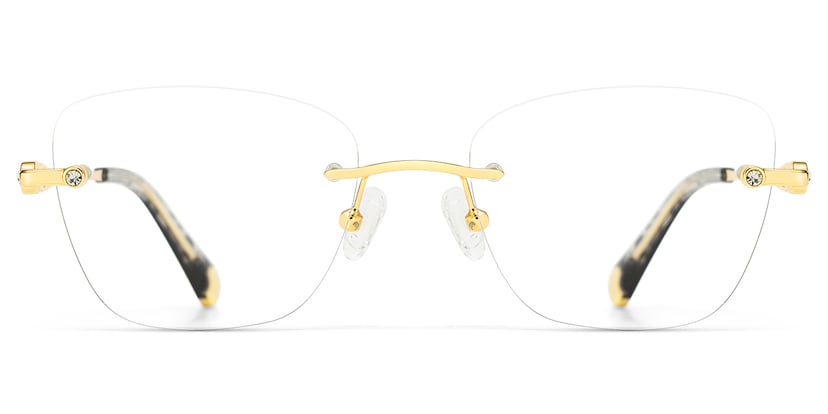 Seth Rectangle Gold Glasses
