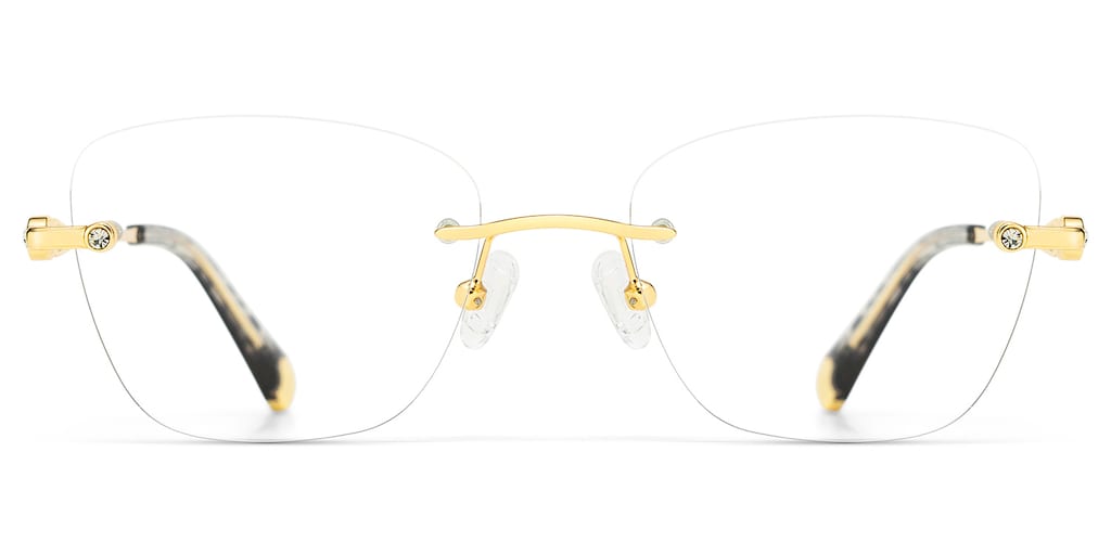 Seth Rectangle Gold Glasses
