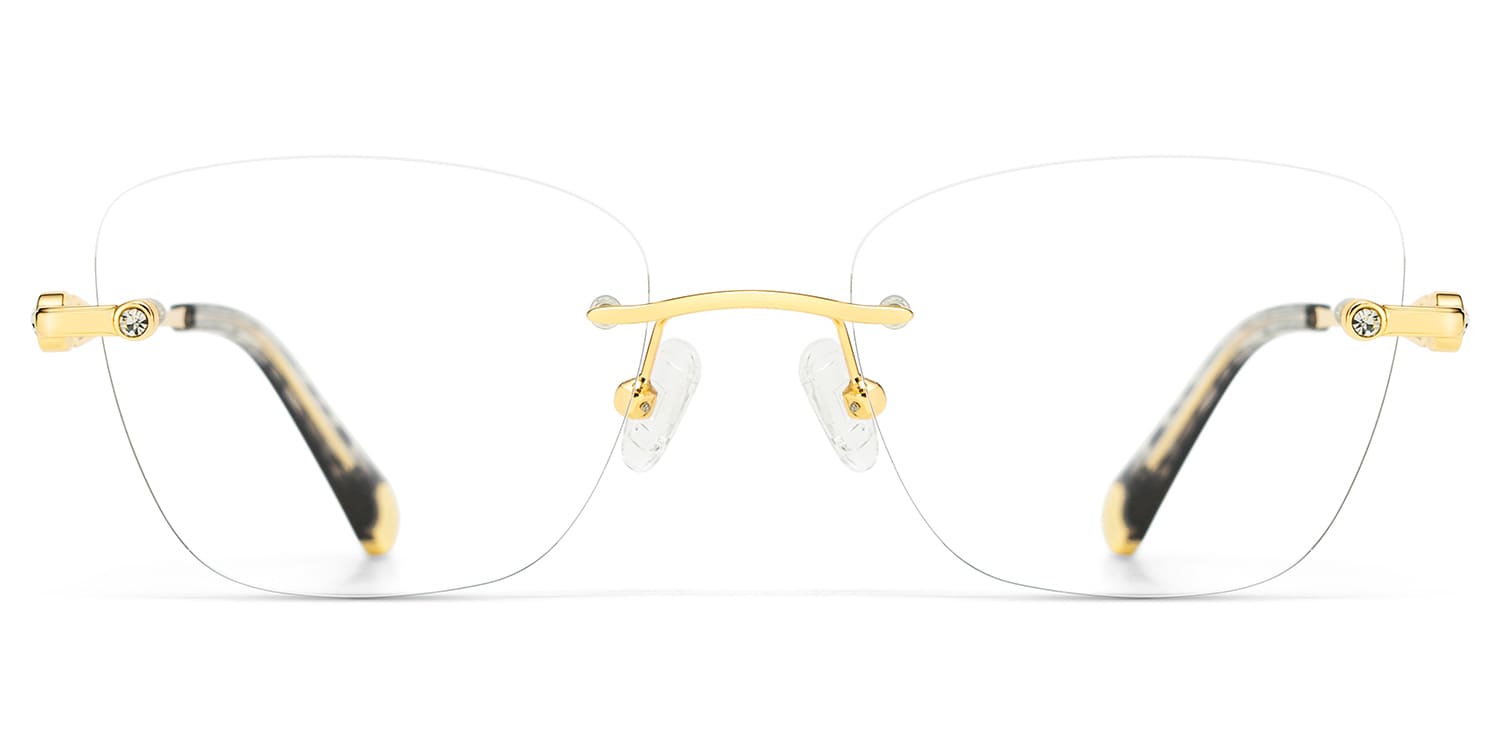 Seth Rectangle Gold Glasses