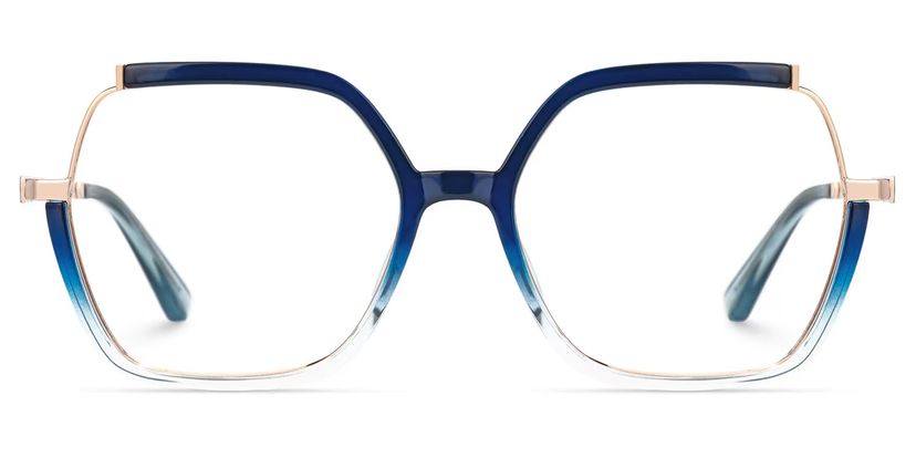 Alexia Square Blue Glasses