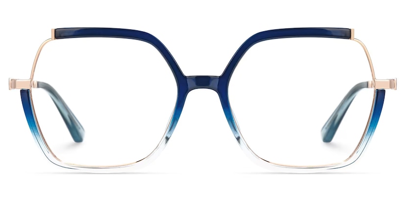 Alexia Square Blue Glasses
