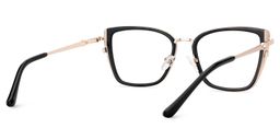Juniper Black Rectangle Glasses7