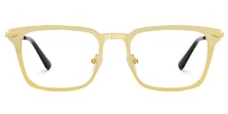 Chaney Rectangle Gold Glasses1