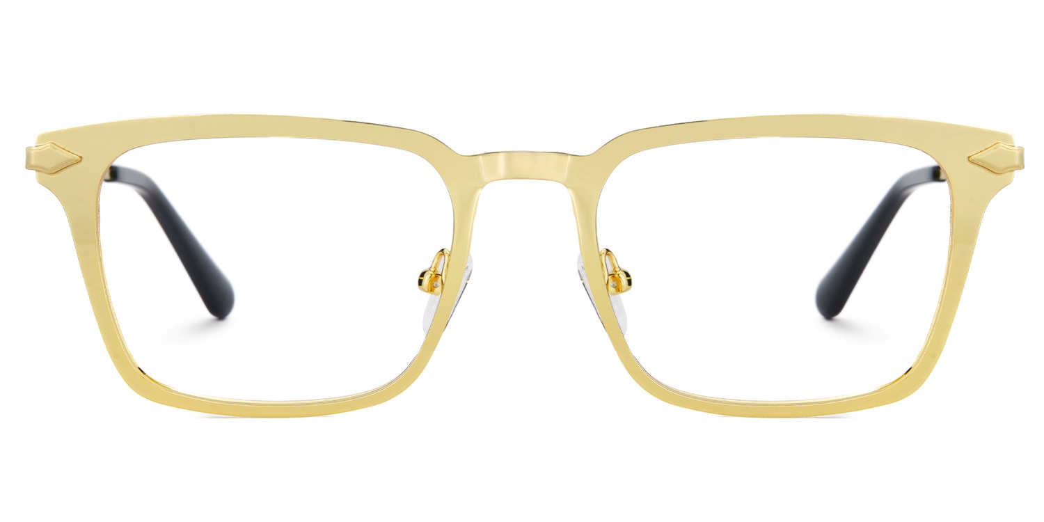 Chaney Rectangle Gold Glasses
