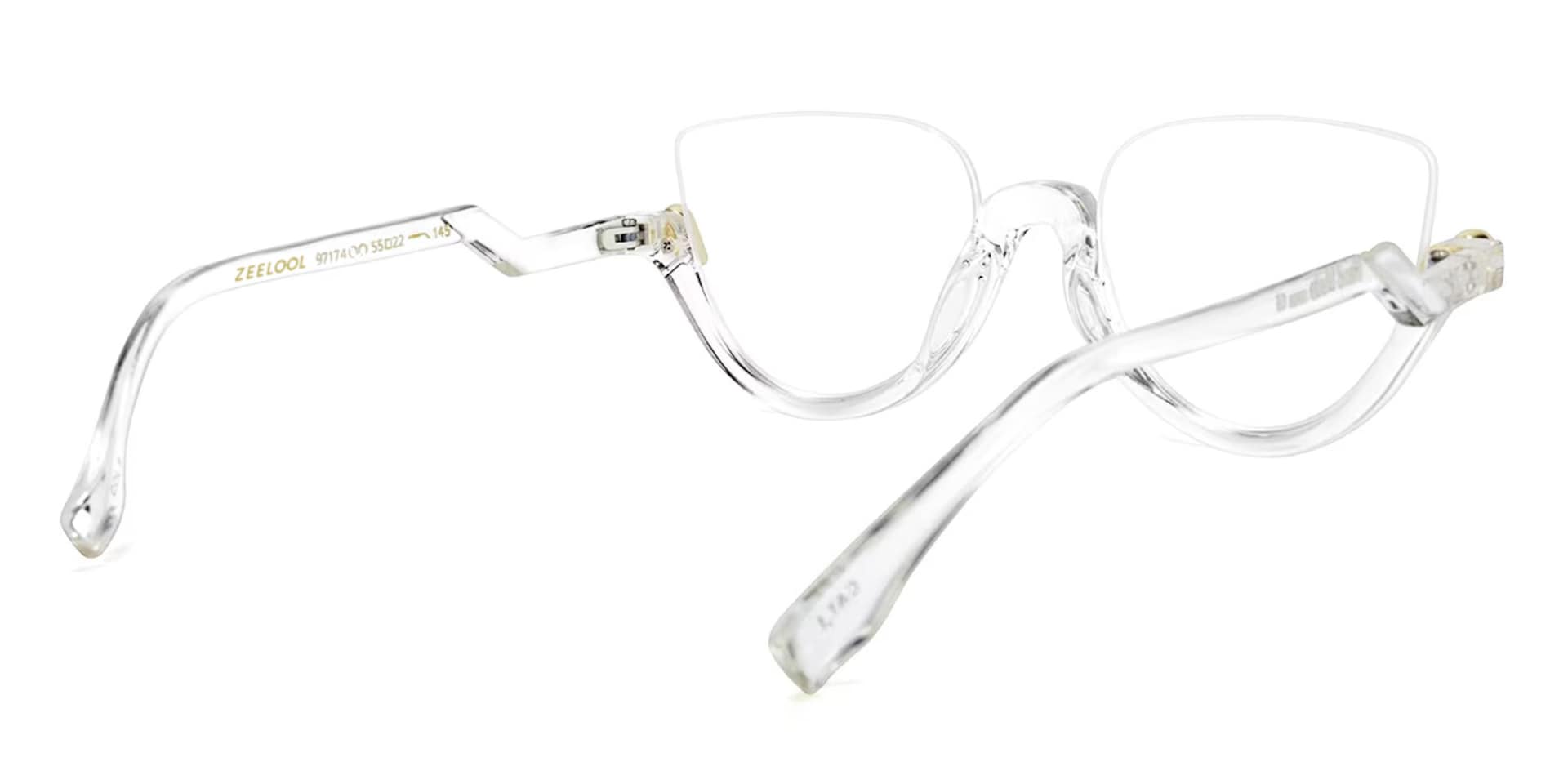 Felicia Cat Eye Crystal Eyeglasses and Half-Frames4