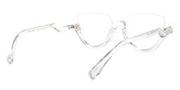 Felicia Cat Eye Crystal Glasses (Z-shaped Arms)4