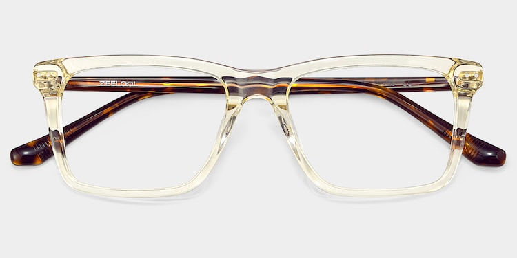 Harper Rectangle Yellow Glasses