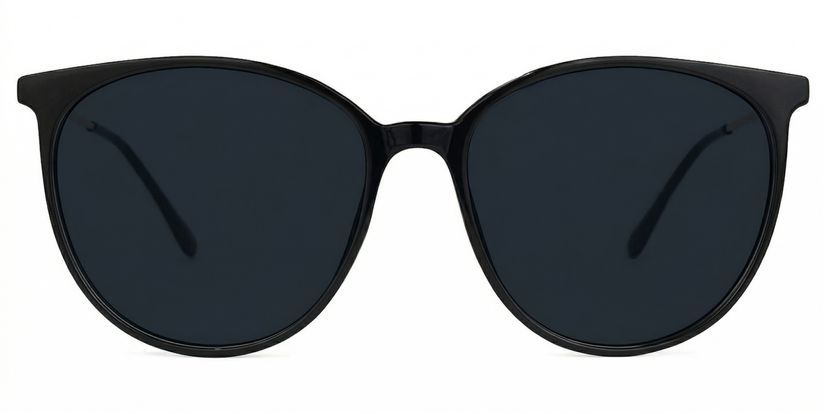Chanty Black Round Sunglasses