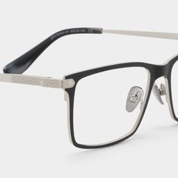Alexander Rectangle Black Glasses5