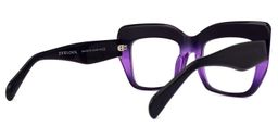 Charmaine Cat Eye Dark-Purple Glasses3