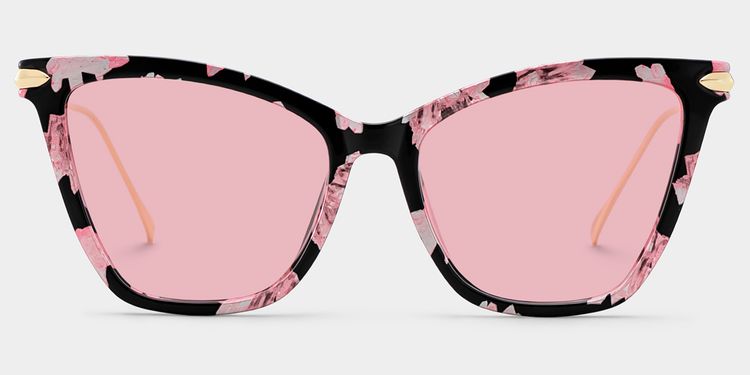 Hilary Butterfly Pink Floral Sunglasses