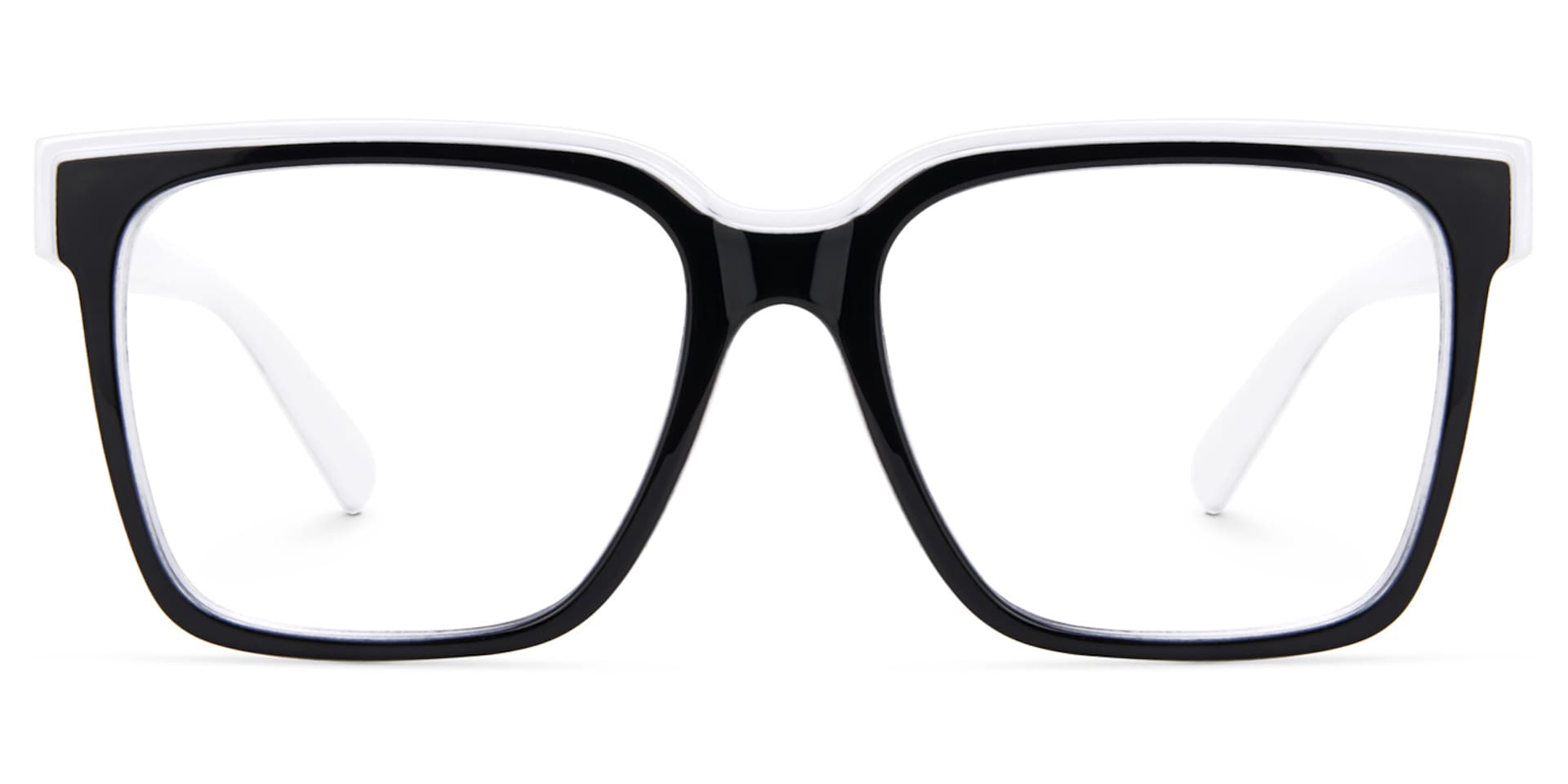 Square Renea Two-Tone Glasses deals -Zeelool Glasses0