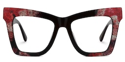 Carey Butterfly Two-Tone Glasses0