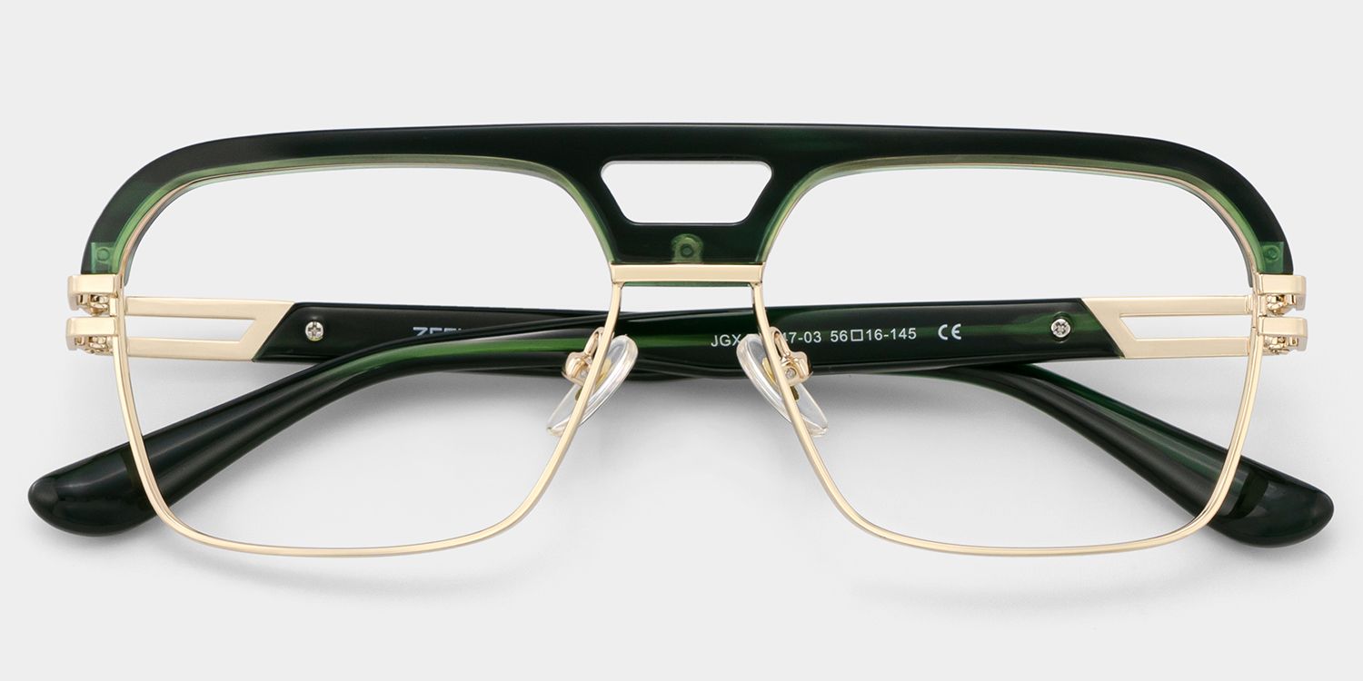 Griff Green Aviator Glasses for Men | ZEELOOL