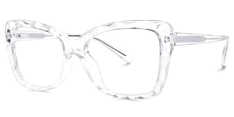 Edna Cateye Clear Glasses
