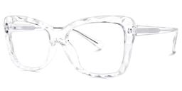 Edna Cateye Clear Glasses1