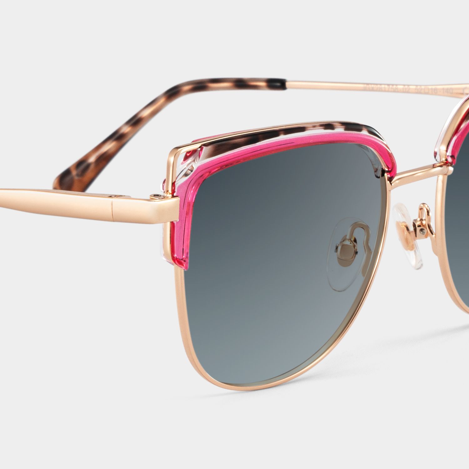 Samson Square Style Pink Tortoise Frame Sunglasses | ZEELOOL
