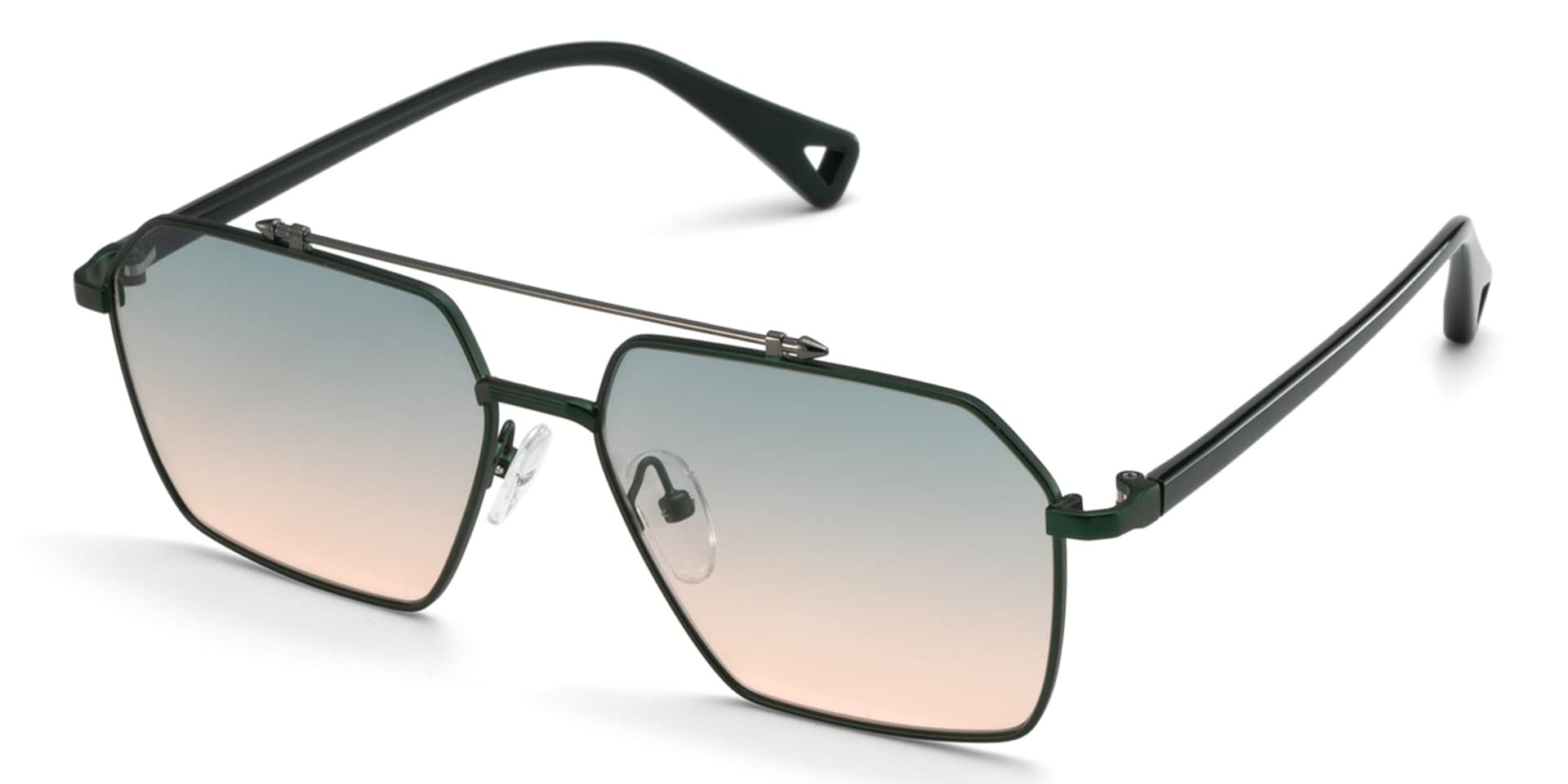 Casablanca Green Aviator Sunglasses Online | Zeelool3