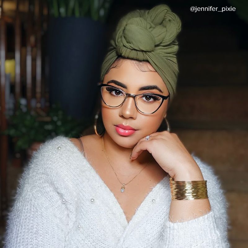 Sydney Cat Eye Metal  Black Frame Glasses | Zeelool5