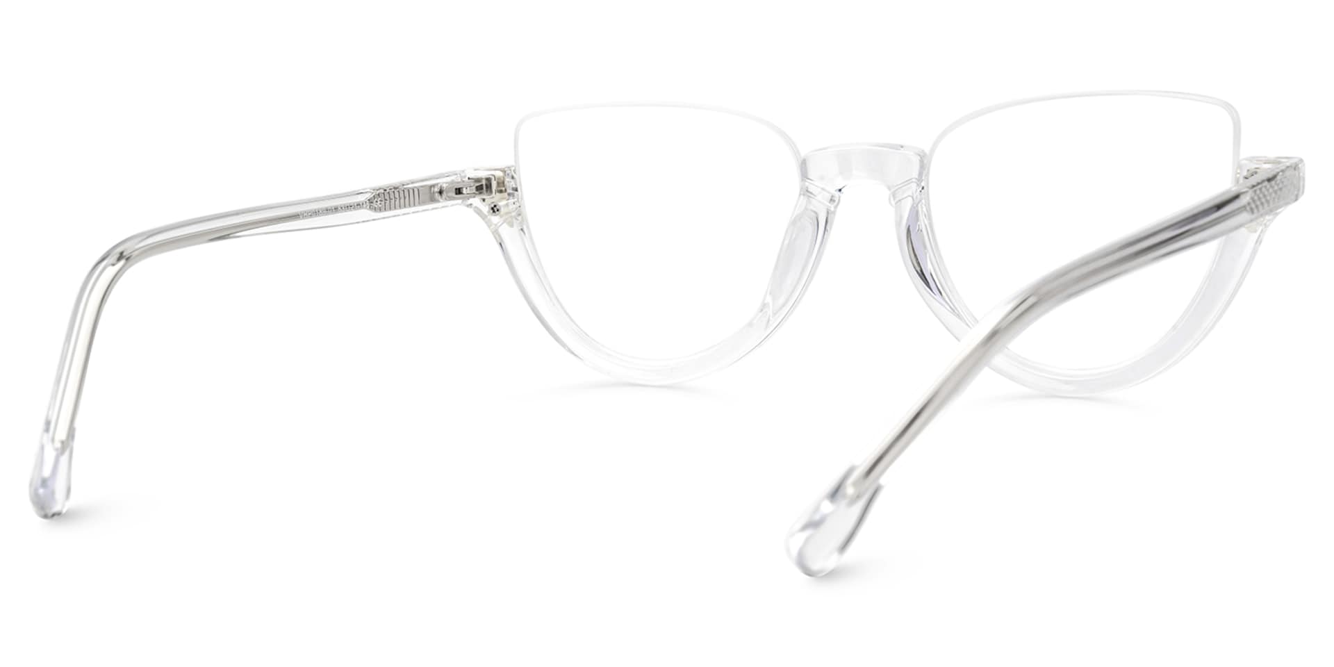 Felicia Crystal Semi-Rimless Cat Eye Glasses for Women3